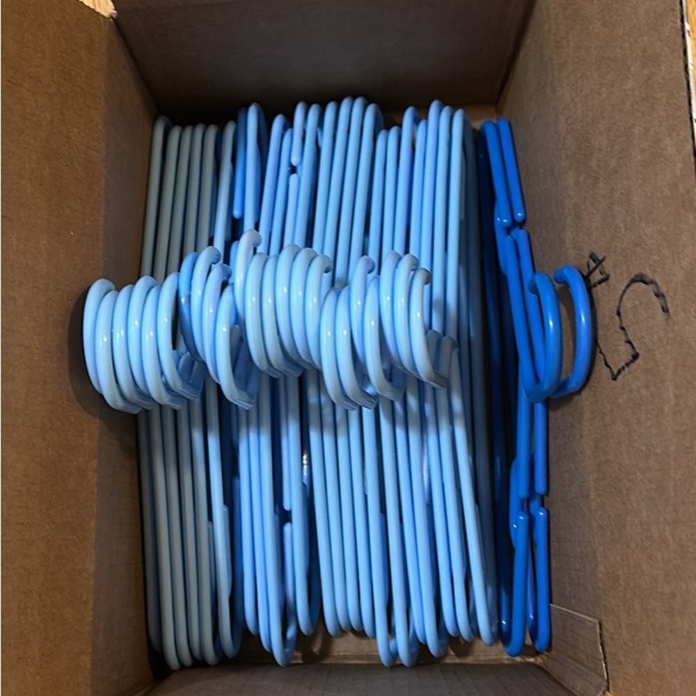 Kids Blue Hangers Set